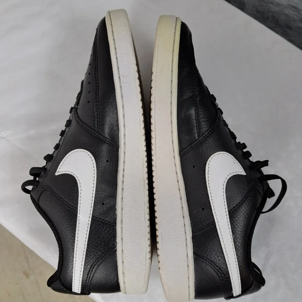 Nike Court Vision Low Black White Sneakers - Picture 5 of 9